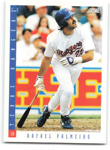 1993 Score #74 Rafael Palmeiro NM-MT  Texas Rangers 