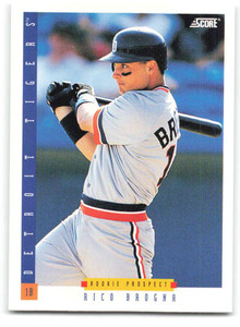 1993 Score #114 Rico Brogna NM-MT  Detroit Tigers 