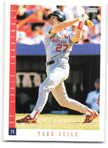 1993 Score #119 Todd Zeile NM-MT  St. Louis Cardinals 