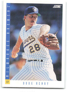 1993 Score #177 Doug Henry NM-MT  Milwaukee Brewers 