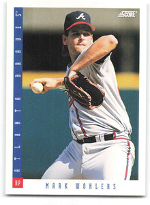 1993 Score #193 Mark Wohlers NM-MT  Atlanta Braves 