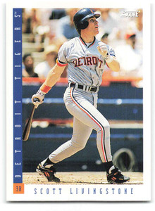1993 Score #196 Scott Livingstone NM-MT  Detroit Tigers 