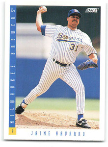 1993 Score #218 Jaime Navarro NM-MT  Milwaukee Brewers 