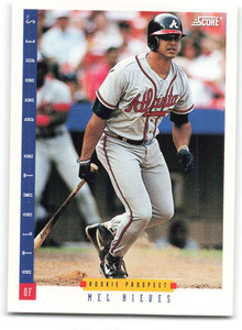 1993 Score #248 Melvin Nieves NM-MT  Atlanta Braves 