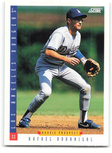 1993 Score #307 Rafael Bournigal NM-MT  RC Rookie Los Angeles Dodgers 
