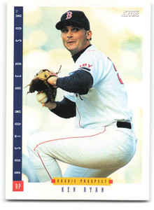 1993 Score #329 Ken Ryan NM-MT  RC Rookie Boston Red Sox 
