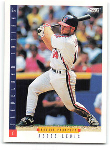 1993 Score #330 Jesse Levis NM-MT  Cleveland Indians 