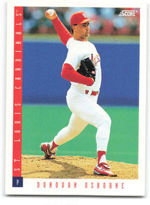 1993 Score #349 Donovan Osborne NM-MT  St. Louis Cardinals 