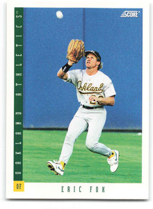 1993 Score #352 Eric Fox NM-MT  Oakland Athletics 