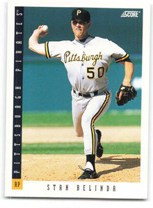 1993 Score #369 Stan Belinda NM-MT  Pittsburgh Pirates 