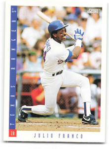 1993 Score #394 Julio Franco NM-MT  Texas Rangers 