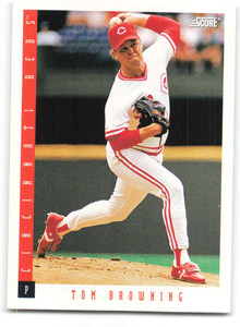 1993 Score #404 Tom Browning NM-MT  Cincinnati Reds 
