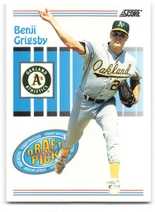 1993 Score #495 Benji Grigsby NM-MT  RC Rookie Oakland Athletics 