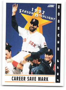 1993 Score #514 Jeff Reardon HL NM-MT  Boston Red Sox 