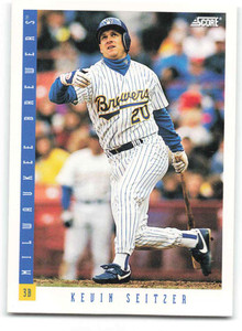 1993 Score #571 Kevin Seitzer NM-MT  Milwaukee Brewers 