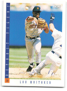 1993 Score #596 Lou Whitaker NM-MT  Detroit Tigers 