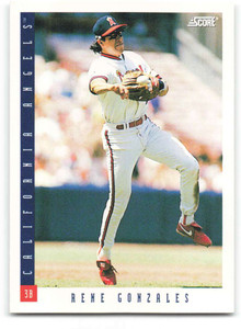1993 Score #604 Rene Gonzales NM-MT  California Angels 