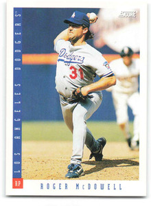 1993 Score #605 Roger McDowell NM-MT  Los Angeles Dodgers 
