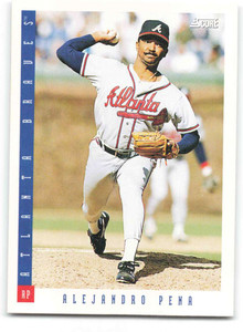 1993 Score #625 Alejandro Pena NM-MT  Atlanta Braves 