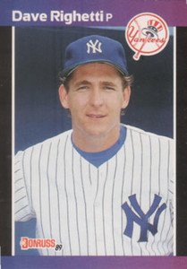 1989 Donruss #78 Dave Righetti NM-MT New York Yankees 