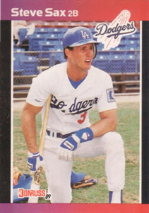 1986 Donruss Highlights #50 Steve Sax NM-MT Los Angeles Dodgers