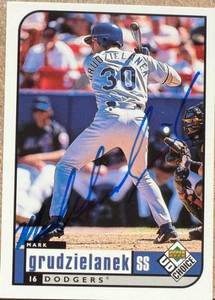 Mark Grudzielanek Autographed 1999 UD Choice #100