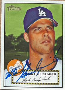 Mark Grudzielanek Autographed 2001 Topps Heritage #184