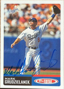 Mark Grudzielanek Autographed 2002 Topps Total #742
