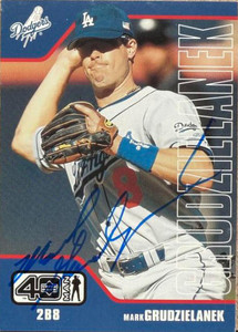 Mark Grudzielanek Autographed 2002 Upper Deck 40-Man #678