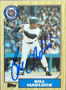 Bill Madlock Autographed 1987 Topps Traded #71T Detroit Tigers Signed Card