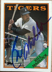 Bill Madlock Autographed 1988 Topps #145 Detroit Tigers Signed Card