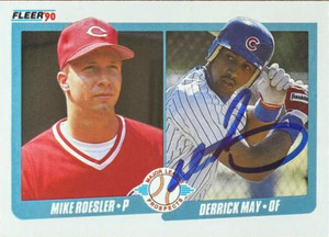 Derrick May Autographed 1990 Fleer #645