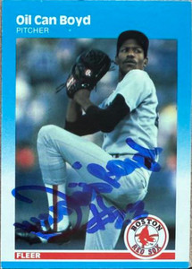 Dennis "Oil Can" Boyd Autographed 1987 Fleer #30