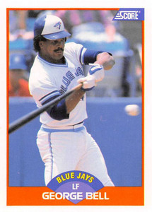 1989 Score #347 George Bell VG Toronto Blue Jays 