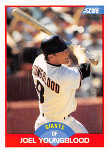 1989 Score #539 Joel Youngblood VG San Francisco Giants 