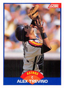 1989 Score #574 Alex Trevino VG Houston Astros 