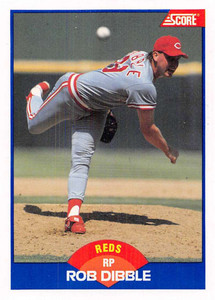1989 Score #618 Rob Dibble VG RC Rookie Cincinnati Reds 