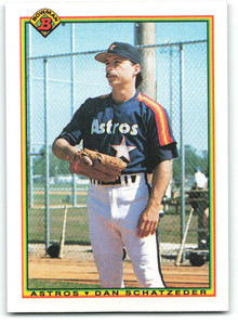 1990 Bowman #69 Dan Schatzeder VG Houston Astros 