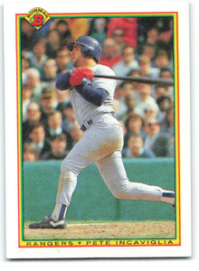 1990 Bowman #491 Pete Incaviglia VG Texas Rangers 