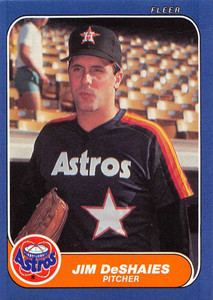 1986 Fleer Update #U-35 Jim Deshaies VG RC Rookie Houston Astros 