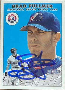 Brad Fullmer Autographed 2000 Fleer Tradition #292  