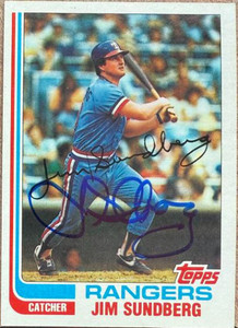 Jim Sundberg Autographed 1982 Topps #335