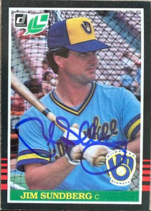 Jim Sundberg Autographed 1985 Leaf #78