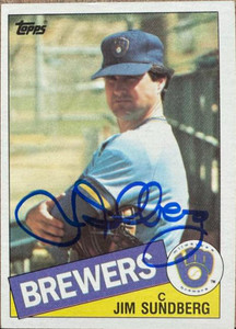 Jim Sundberg Autographed 1985 Topps #446