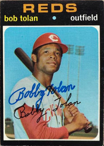 Bobby Tolan Autographed 1971 Topps #190