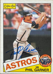 Phil Garner Autographed 1985 O-Pee-Chee #206 