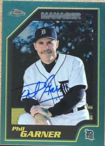 Phil Garner Autographed 2001 Topps Chrome #261 MGR