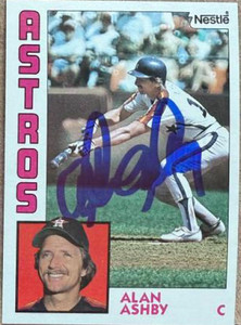 Alan Ashby Autographed 1984 Topps Nestle #217