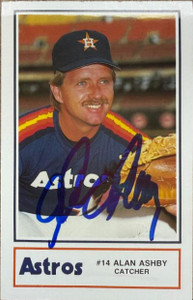Alan Ashby Autographed 1986 Houston Astros Police SGA #8 