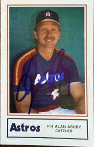 Alan Ashby Autographed 1987 Houston Astros Police SGA #21